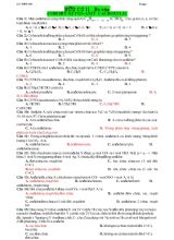 Hữu cơ 11 . Bài tập anđehit-Xeton-axit cacboxylic